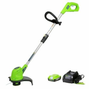 קוצץ קנטים "10 (254 מ"מ) + סוללה 24V 2.0Ah + מטען מהיר greenworks