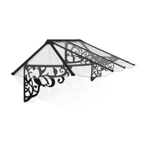 גגון LILY שחור שקוף 0.9x2.7 מבית פלרם - Canopia גגון LILY שחור שקוף 0.9x2.7 מבית פלרם - Canopia