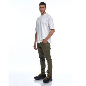 טי-שירט דגם Oversized Lewis לבן טי-שירט דגם Oversized Lewis לבן