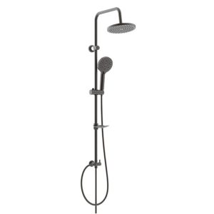 מערכת פינוק למקלחת הרמוניה ספאדיני Spadini Harmonia Shower System | כולל בסיס מתכוון | צבע גרפיט Graphite