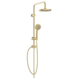 מערכת פינוק למקלחת הרמוניה ספאדיני Spadini Harmonia Shower System | כולל בסיס מתכוון | צבע זהב מוברש Brushed Gold